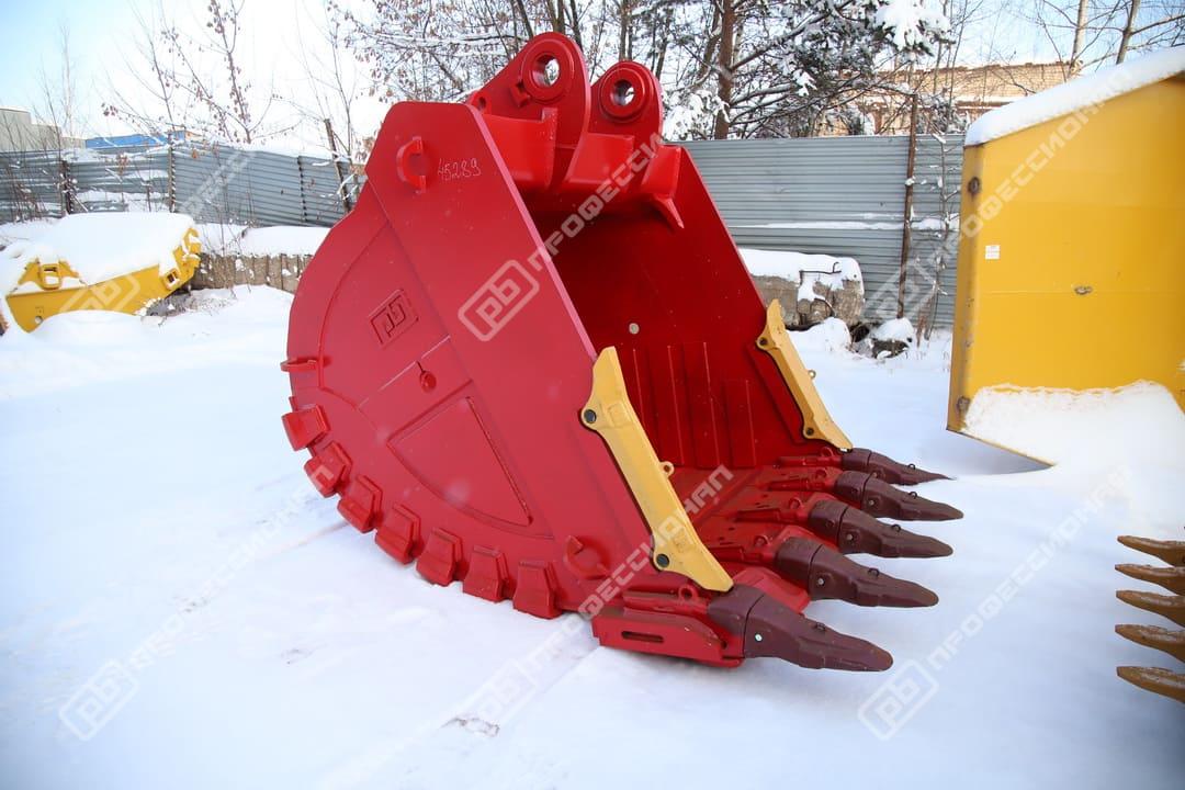 Ковш скальный сверхусиленный для экскаватора Komatsu PC 1250-SP-7 объемом 6,7 куб.м